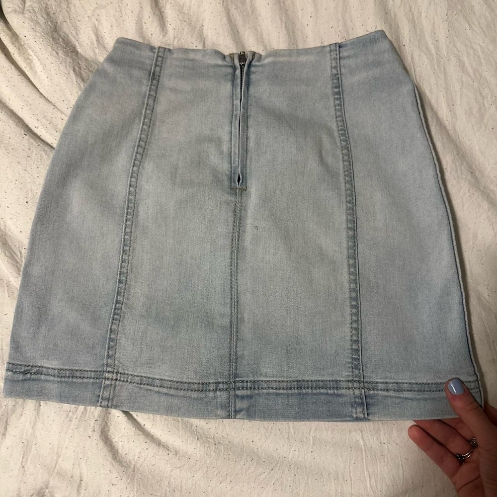 Wild Fable Light Blue Denim Mini Skirt